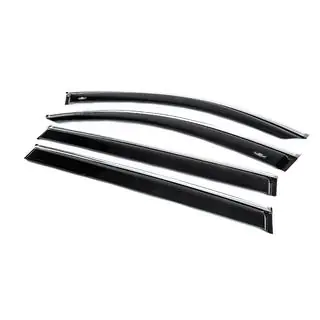 Window deflectors with chrome trim Allspace LWB (4 pcs, HIC) photo 2