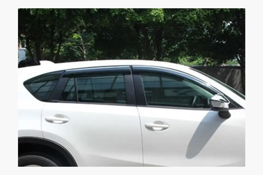 Mazda CX-5 2012-2017 Chrome Window Deflectors (4 pcs, Libao) Photo 4