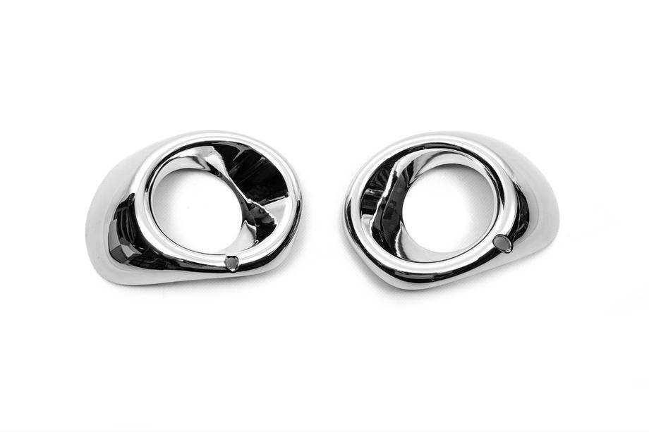 Mitsubishi Outlander 2012-2021 Chrome Fog Light Covers Libao 2015-2021 (Plastic) Photo 3
