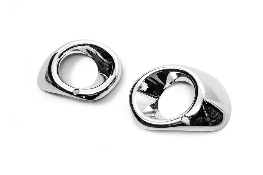 Mitsubishi Outlander 2012-2021 Chrome Fog Light Covers Libao 2015-2021 (Plastic) Photo 4