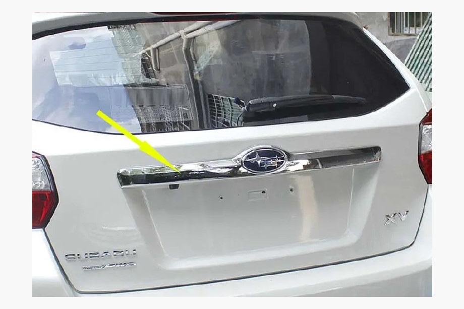 Subaru XV 2011-2017 Trunk trim above license plate Libao (stainless steel) Photo 4