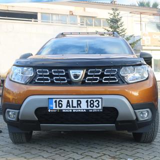 Fog light covers (ABS, gray) Dacia Duster 2018-2024 photo 2