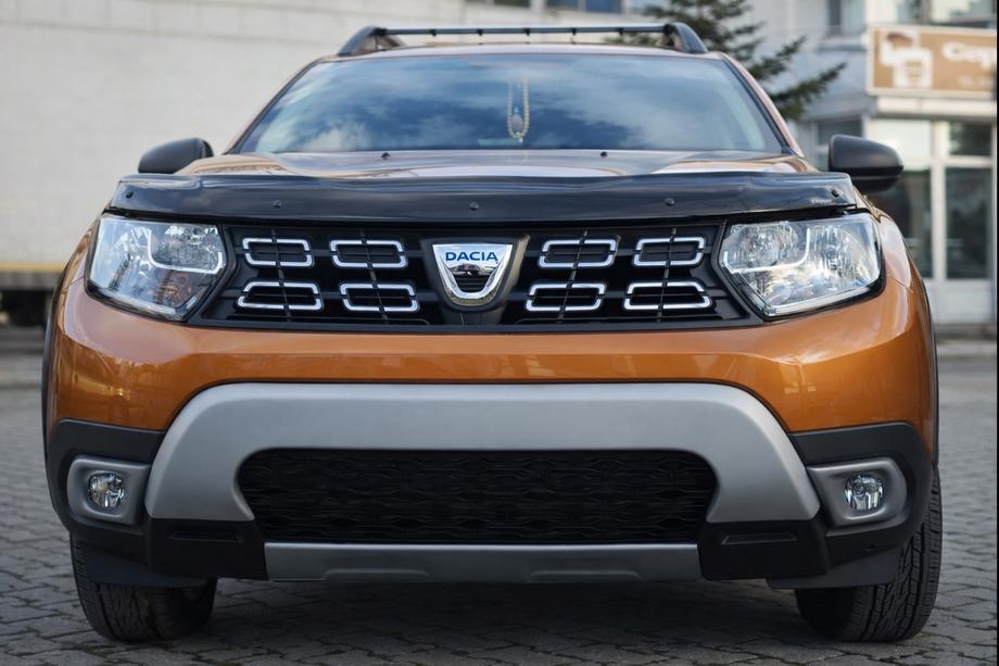 Dacia Duster 2018-2024 Fog light covers (ABS, gray) Photo 2
