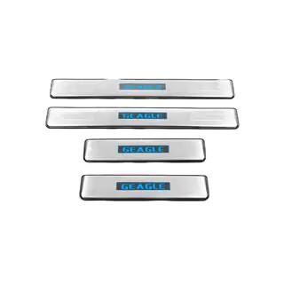 Libao LED Door Sill Plates (4 pcs, Stainless Steel) Geely Emgrand X7 2011- photo 2