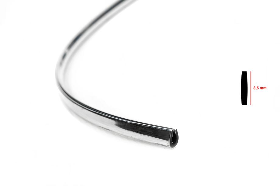 Chrome trim by the meter U-shaped sal19a (1 meter, 8.5 mm) Photo 3