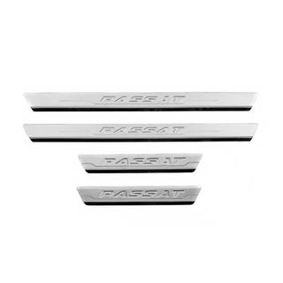 Door Sill Protectors Carmos V3 (4 pcs, Stainless Steel) Volkswagen Passat B8 2015-2023 photo 1