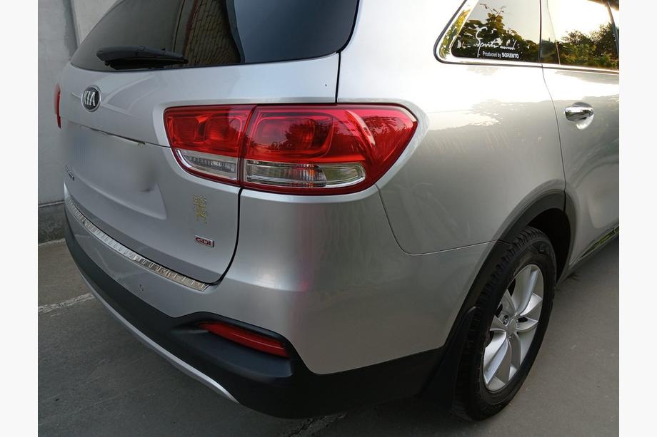 Kia Sorento III UM 2014-2020 Rear bumper protector stainless steel Photo 5