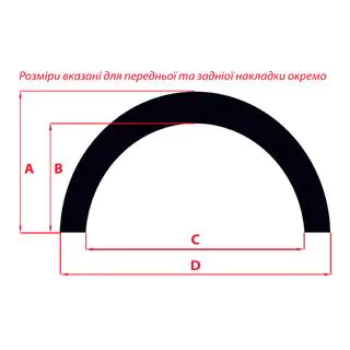 Fender flares 2010-2012 (4 pcs, black, ABS plastic) photo 3