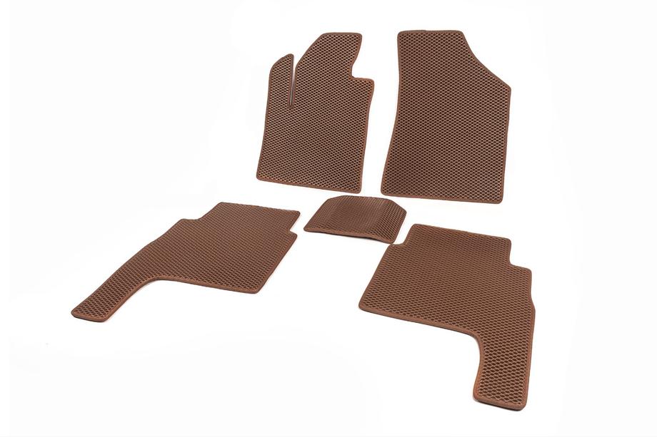 Hyundai Santa Fe 2 2006-2012 EVA Floor Mats (brick red) 2010-2012 Photo 2