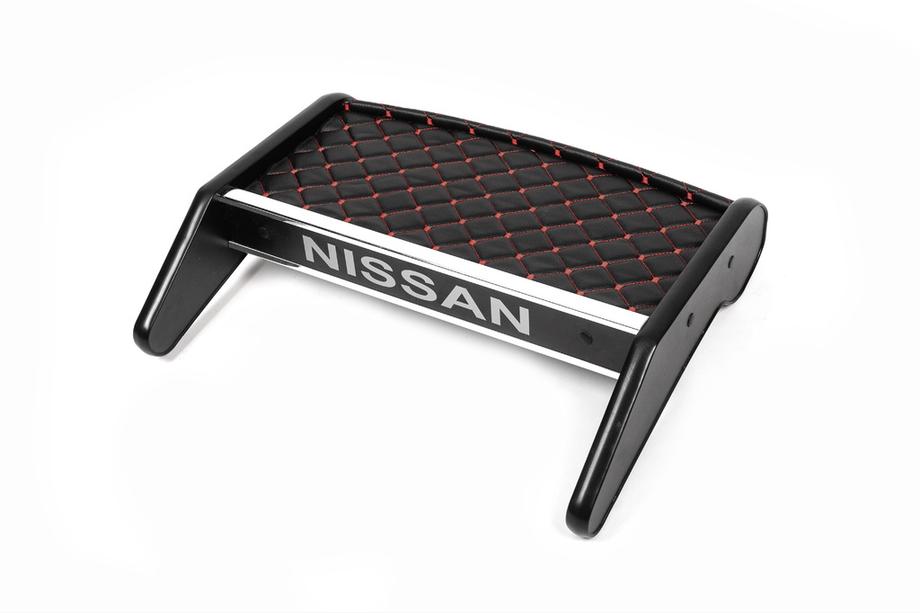 Nissan Primastar 2002-2014 Dashboard Shelf (2010-2014, Black with Red Stitching) Image