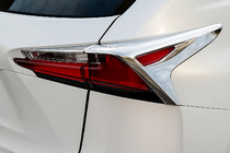 Lexus NX 2014-2021 Chrome Tail Light Covers (2 pcs, ABS) photo 1