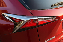 Lexus NX 2014-2021 Chrome Tail Light Covers (2 pcs, ABS) photo 2