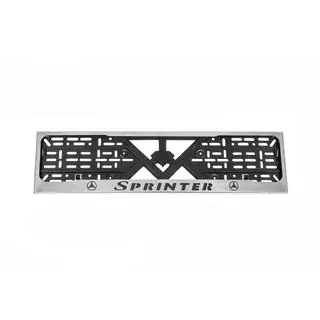 License Plate Frame Chrome (1 pc, Stainless Steel) Mercedes Sprinter W906 2006–2018