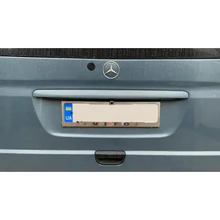 License Plate Frame Chrome (1 pc, Stainless Steel) Mercedes Vito W639 2004-2014 photo 2