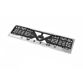 License Plate Frame Chrome (1 pc, Stainless Steel) Mercedes Vito/V-class W447 2014- photo 2