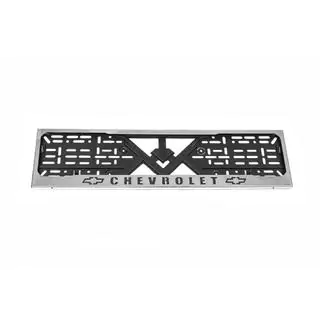 License Plate Frame Chrome Chevrolet (1 pc, Stainless Steel) photo 1