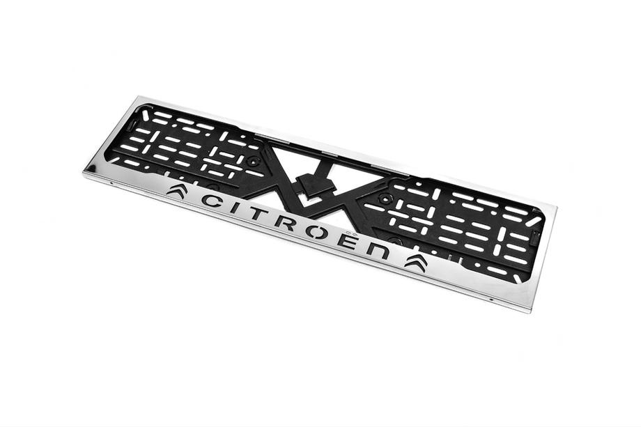 Citroen License Plate Frame Chrome Citroen (1 pc, Stainless Steel) Photo 2