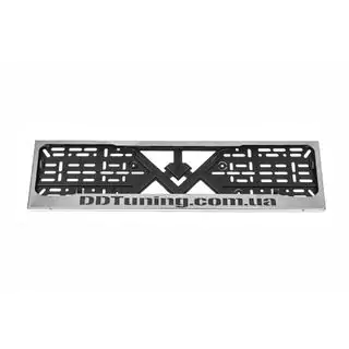License Plate Frame Chrome DD Tuning (1 pc, Stainless Steel) photo 2
