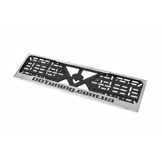 License Plate Frame Chrome DD Tuning (1 pc, Stainless Steel) photo 1