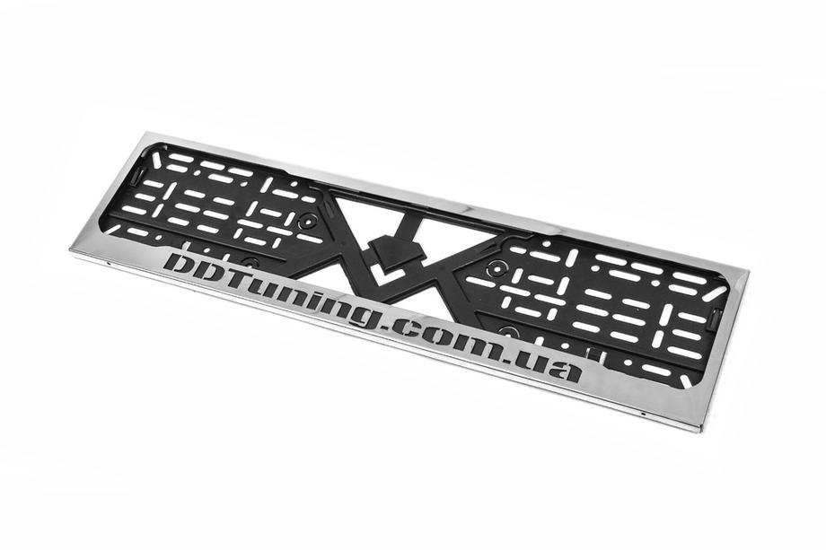 License Plate Frame Chrome DD Tuning (1 pc, Stainless Steel) Photo 1