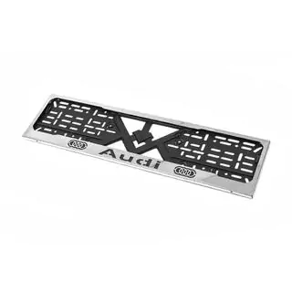 License Plate Frame Chrome Audi (1 pc, Stainless Steel)