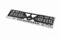Volkswagen License Plate Frame Chrome Volkswagen (1 pc, Stainless Steel) photo 1