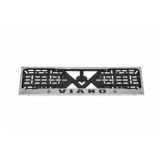 License Plate Frame Chrome (1 pc, Stainless Steel) Mercedes Viano 2004-2014 photo 2