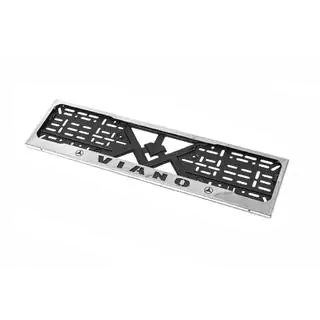 License Plate Frame Chrome (1 pc, Stainless Steel) Mercedes Viano 2004-2014 photo 1