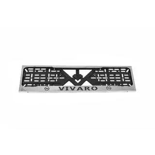 License Plate Frame Chrome (1 pc, Stainless Steel) Opel Vivaro 2001–2015 photo 2