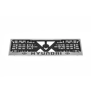 License Plate Frame Chrome Hyundai (1 pc, Stainless Steel) photo 2