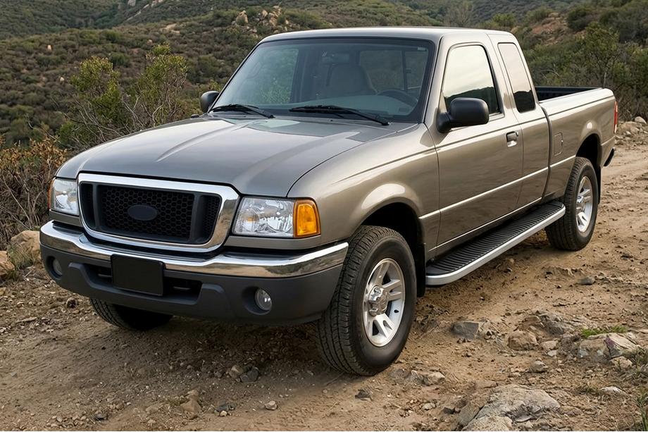 Ford Ranger 2002-2006 Side Steps Tayga Grey (2 pcs, Aluminum) Image