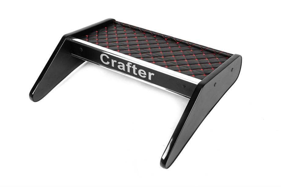 Volkswagen Crafter 2006-2016 Dashboard Shelf (Black with Red Stitching) Image