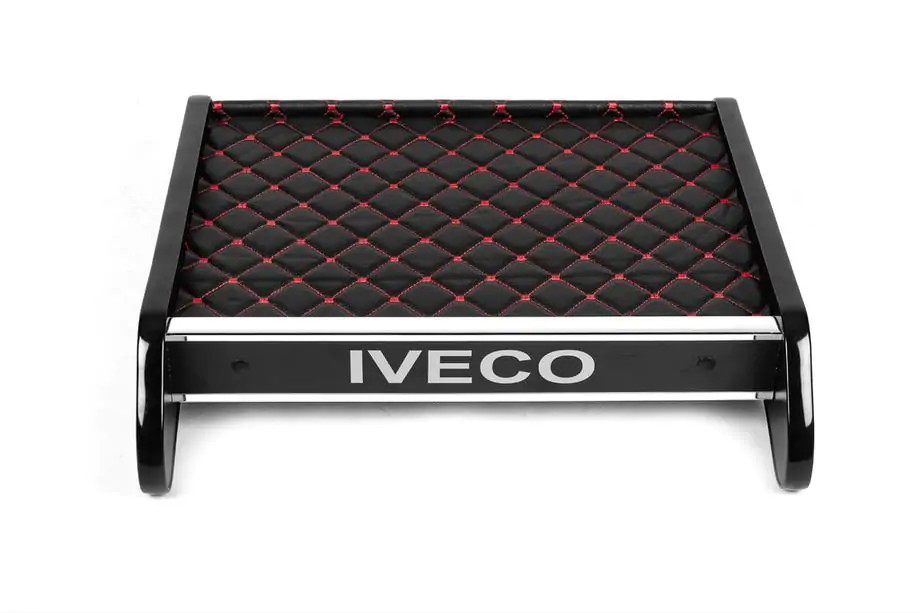 Iveco Daily 2006-2014 Dashboard Shelf (Black with Red Stitching) Photo 3