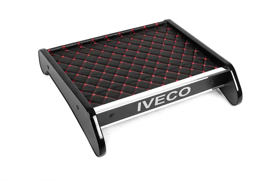 Iveco Daily 2006-2014 Dashboard Shelf (Black with Red Stitching) Photo 2