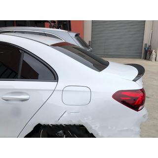 Lip Spoiler (1234 Upgrade, Black) Mercedes A-сlass W177 2018- photo 1