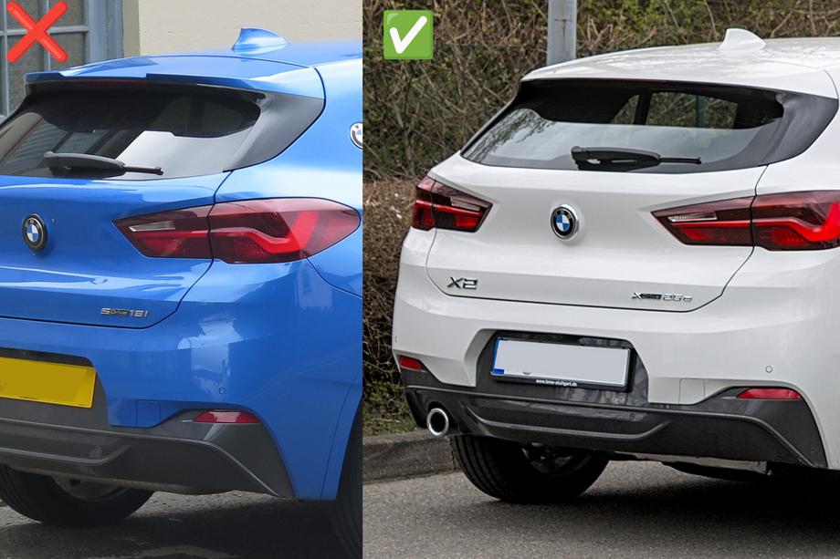 BMW X2 F39 2018-2023 Lip Spoiler (1234 Upgrade, Black) Photo 8