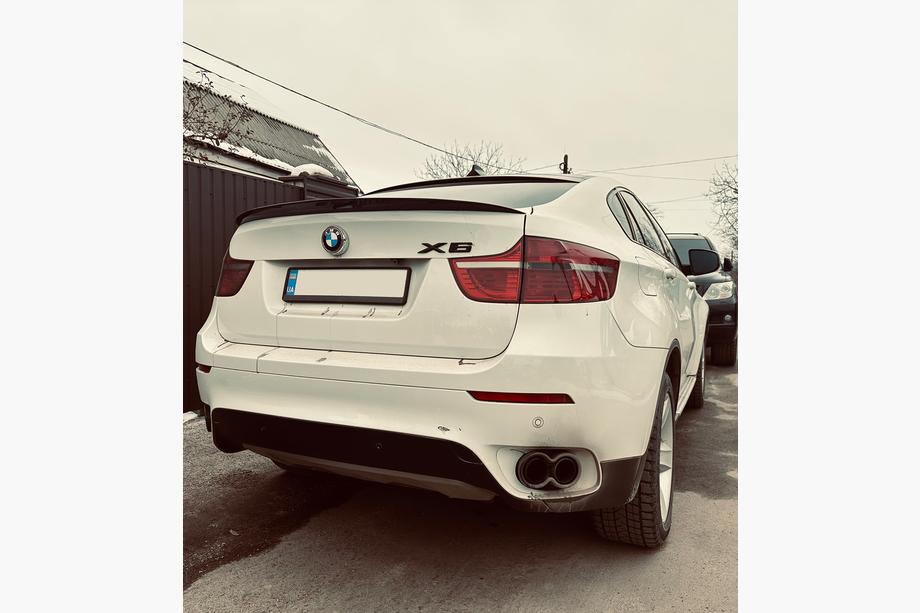 BMW X6 E71 2008–2014 Lip Spoiler (1234 Upgrade, Black) Image