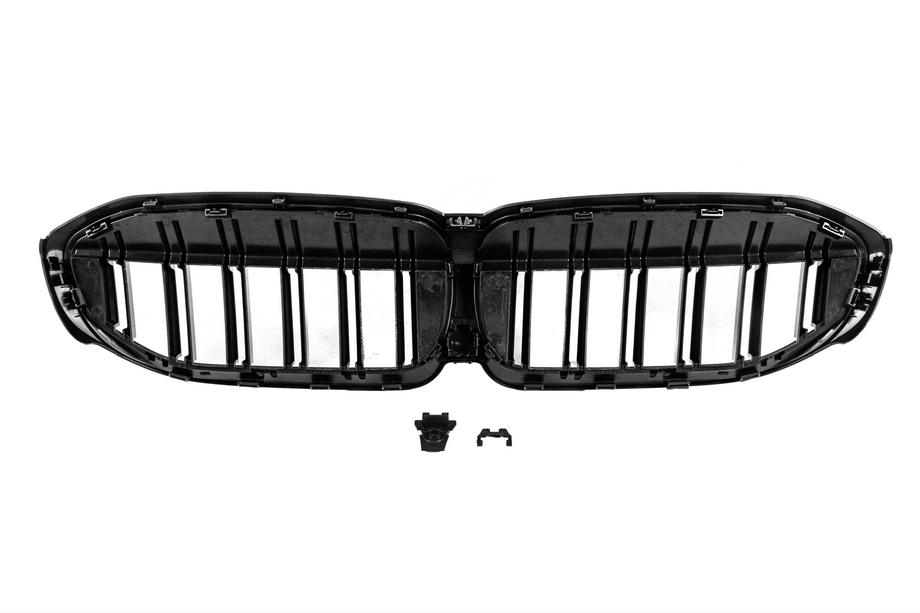 BMW 3 Series G20/G21 2018- M-Look V2 Kidney Grilles (2018-2022, Gloss Black) Photo 7