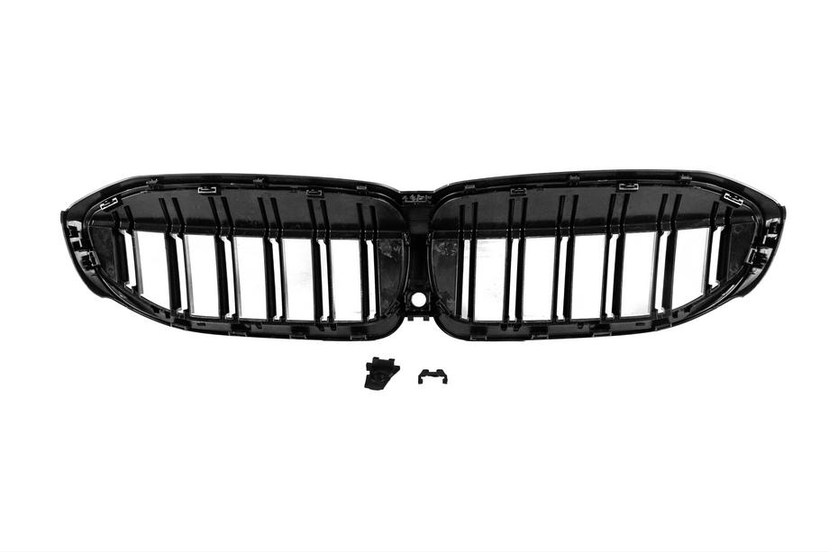 BMW 3 Series G20/G21 2018- M-Look V2 Kidney Grilles (2018-2022, Gloss Black) Photo 10