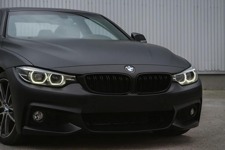 BMW 4 Series F32/F33/F36 2012-2020 Kidneys M-Look (Black Matte) Photo 1