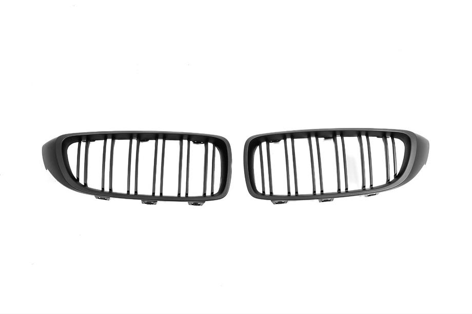 BMW 4 Series F32/F33/F36 2012-2020 Kidneys M-Look (Black Matte) Photo 5