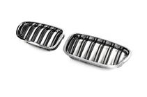 BMW 5 Series F10/F11 2010–2016 Kidney Grille (2 pcs, Chrome) photo 1