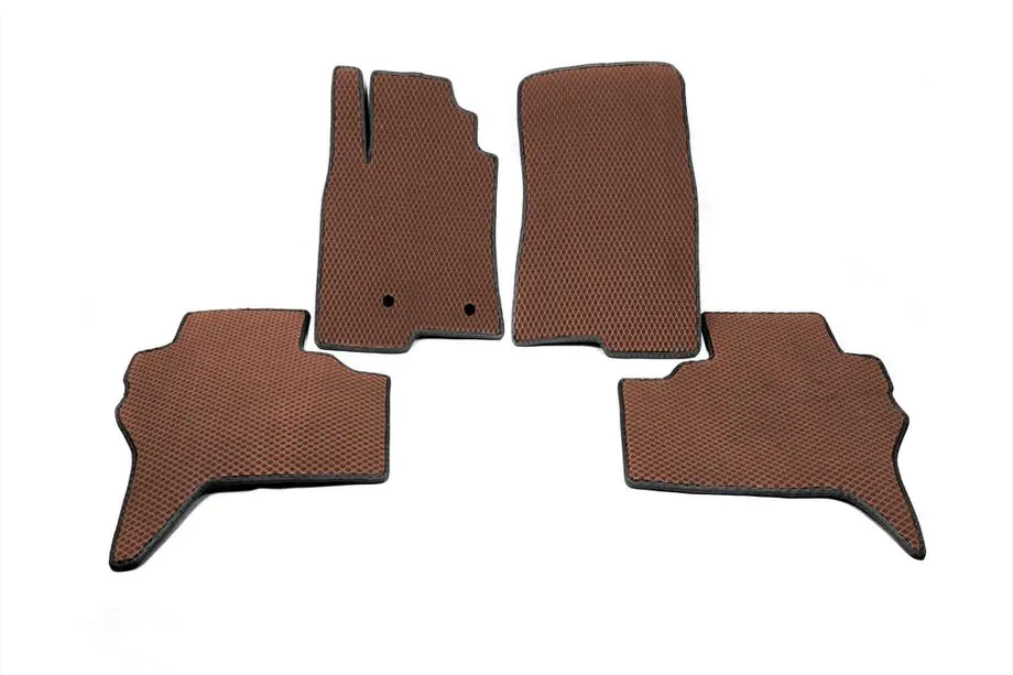 Mitsubishi Pajero Wagon IV 2006-2021 EVA Floor Mats (brick red) Photo 1