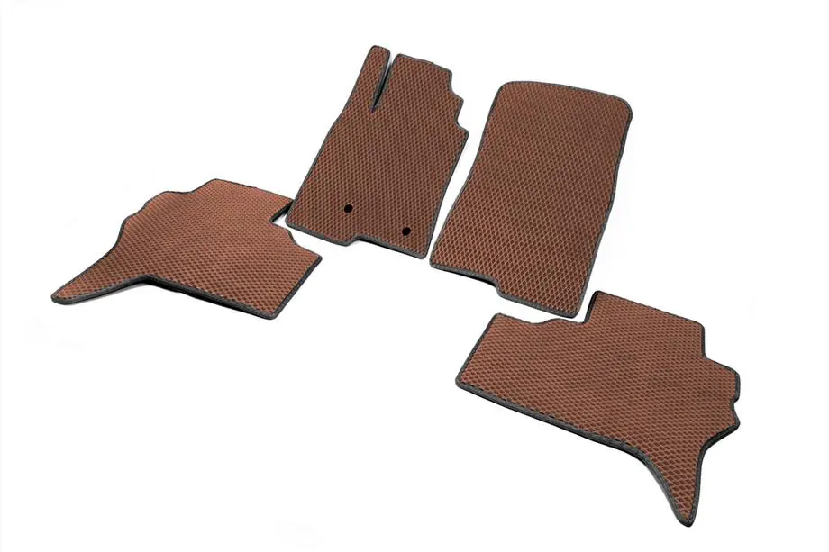 Mitsubishi Pajero Wagon IV 2006-2021 EVA Floor Mats (brick red) Photo 2