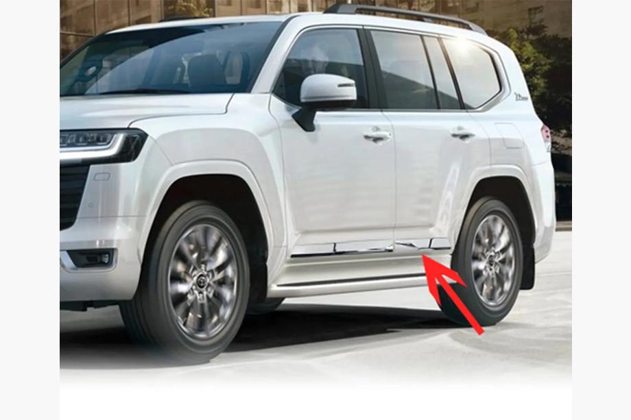 Toyota Land Cruiser 300 2021- Chrome Door Moldings (4 pcs) Photo 3