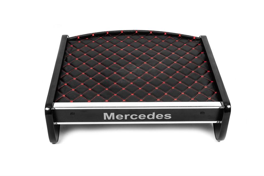 Mercedes T2 (507-814) 1967-1996 Dashboard Shelf (Black with Red Stitching) Photo 5