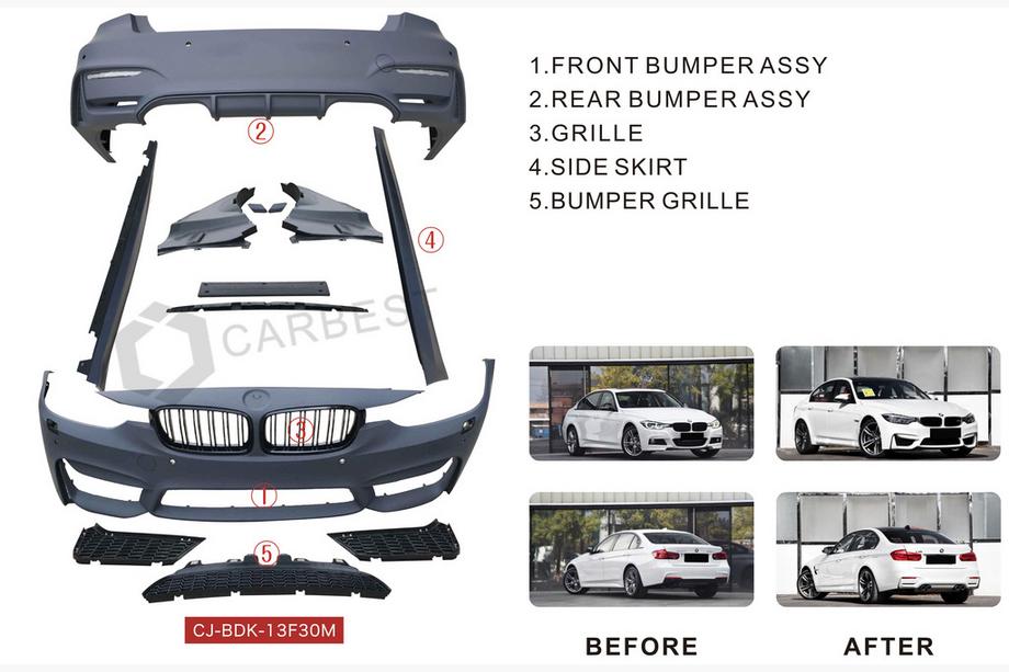BMW 3 Series F30/F31 2012-2019 Body Kit Set (F80 M3) Photo 10