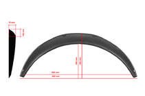 Universal Fender Flares UNIV-031 (4 pcs, ABS plastic, black) photo 1