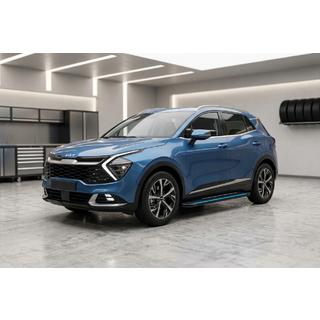 Side Steps Maya Blue (2 pcs, Aluminum) Kia Sportage 2021- photo 1