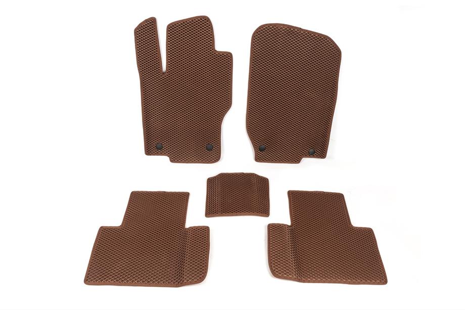 Mercedes GL class X164 2006-2012 EVA Floor Mats (5 seats, brick red) Photo 1